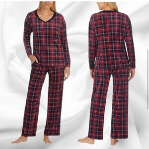 Nautica Plaid Fleece Pajama Set